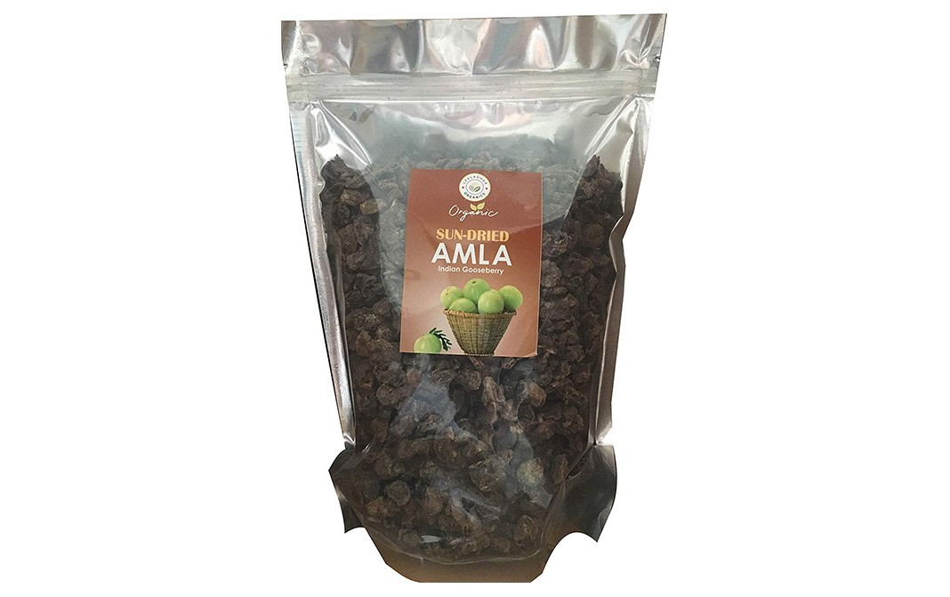 Leeladhar Organics Sun-Dried Amla (Indian Gooseberry)   Pack  900 grams